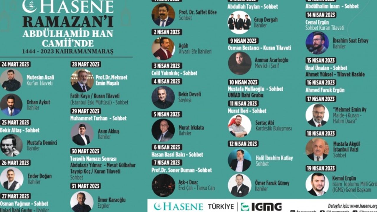 Hasene Ramazan'ı Abdülhamid Han Camii'nde