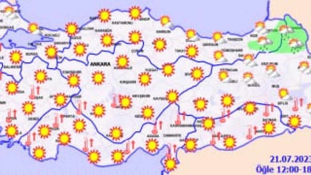 Sıcaklar bazı bölgelerde pik seviyesine ulaşabilir!