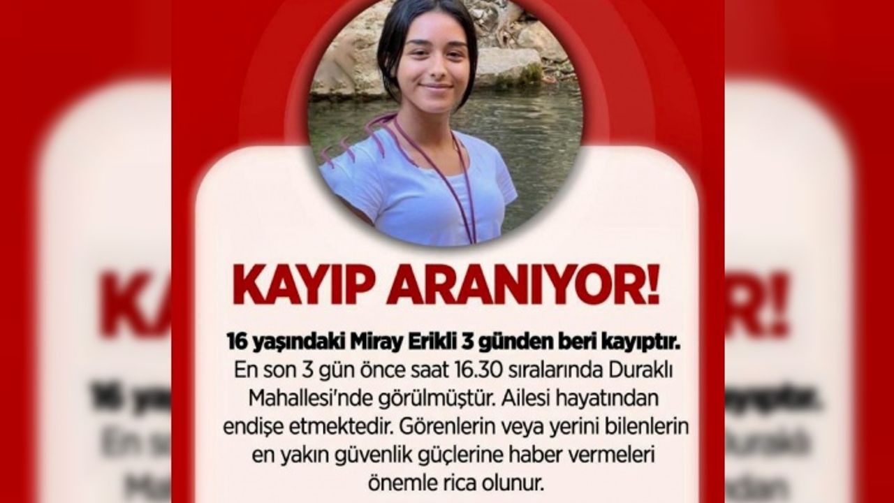 Genç kızdan 3 gündür haber alınamıyor
