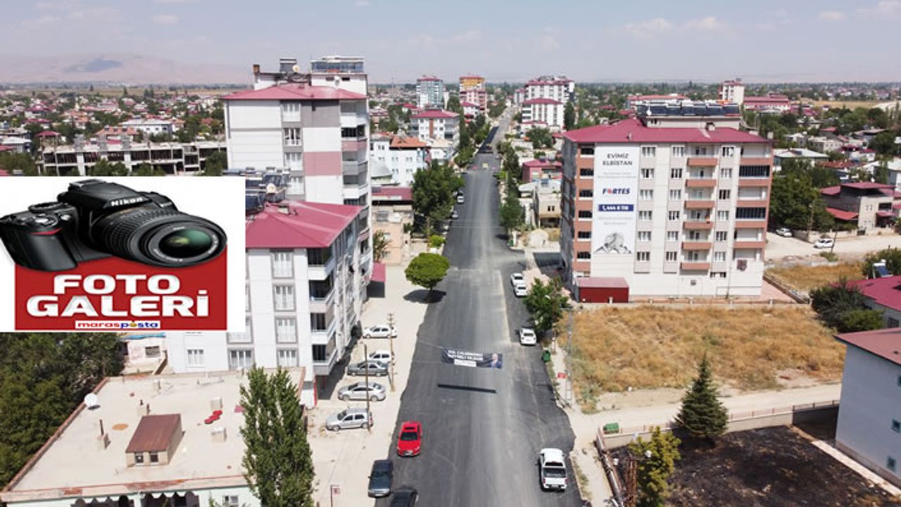 Büyükşehir, Elbistan’da caddeleri bir bir yeniliyor