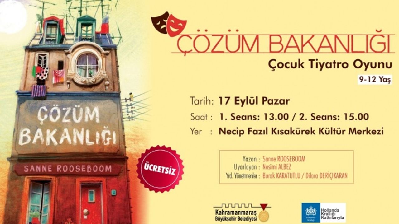 ‘Çözüm Bakanlığı’ Tiyatrosu, çocuklar için perdelerini açacak