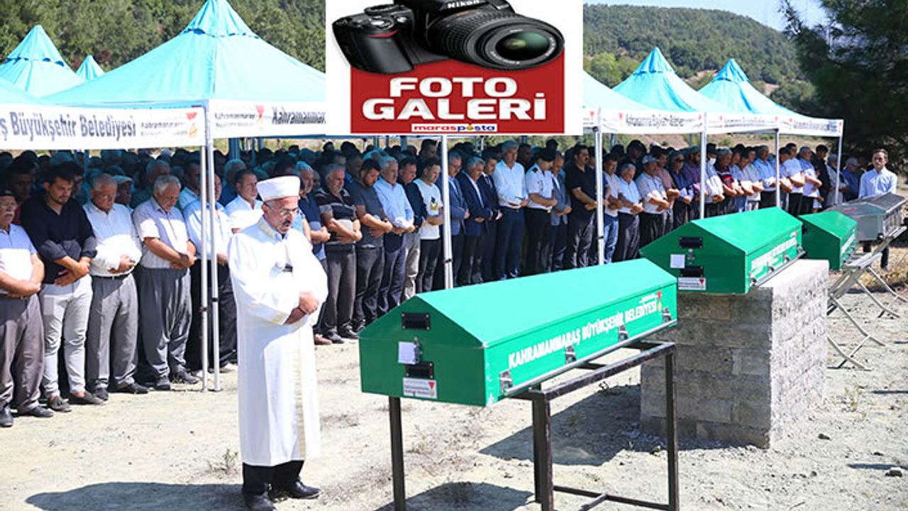 Kamyonun çarpması sonucu hayatını kaybeden 4 kişi toprağa verildi