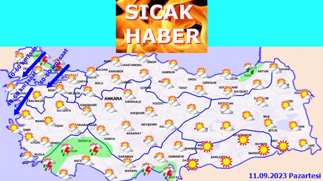 Sıcaklık genellikle mevsim normallerinde seyredecek