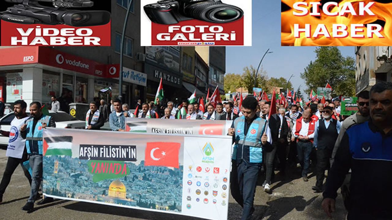 "Filistin'e Destek Yürüyüşü" düzenlendi