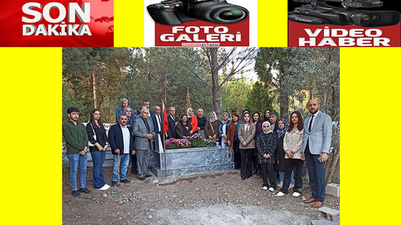 Depremde ölen öğretmen mezarı başında anıldı