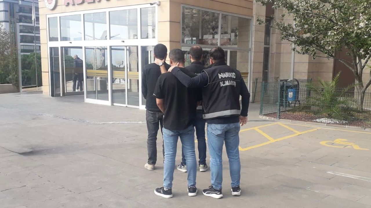 Uyuşturucu Operasyonunda Yakalanan 3 Şüpheli Tutuklandı