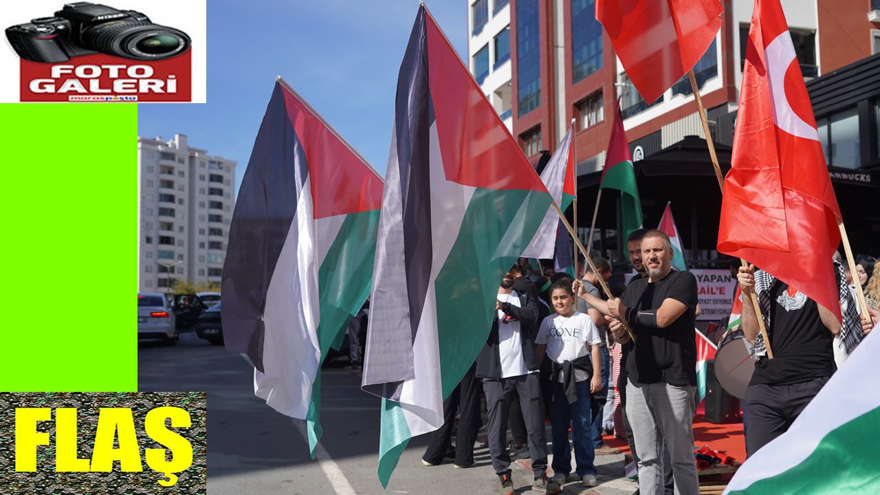 Filistin'e destek eylemleri sürüyor