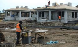 Köy tipi afet evleri projesinde 5 evin kaba inşaatı tamamlandı