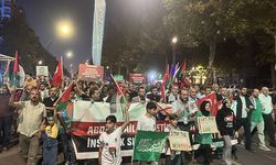 İsrail'in Filistin'e Yönelik Saldırıları Protesto Edildi