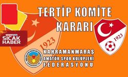 Kahramanmaraş Futbol İl Tertip Komitesi 2025/36 Sayılı Kararı