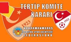 Kahramanmaraş Futbol İl Tertip Komitesi 2025/57 Nolu Kararı
