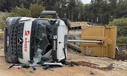 Devrilen Kamyonun Sürücüsü Öldü