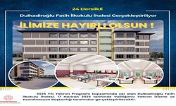 Dulkadiroğlu Fatih İlkokulu'nun İhalesi Gerçekleştiriliyor