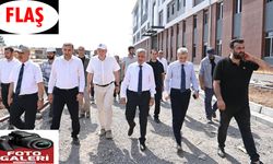 Vali Ünlüer, KYK Yurdu İnşaatında İncelemelerde Bulundu