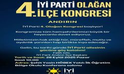 İYİ Parti Andırın 4. Olağan İlçe Kongresi’ne Davet