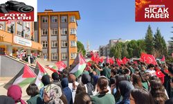 Filistinli mazlumlara bir destek çağrısı da Kahramanmaraşlı öğrencilerden
