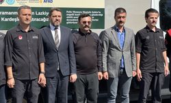 Kahramanmaraş'tan Suriye'ye insani yardım gönderildi