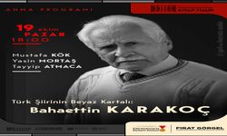 Bahaettin Karakoç, Vefatının Yıl Dönümünde Kitap Fuarı’nda Anılacak