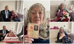 Cumhuriyet ile yaşıt Nazife nine yaşama sevinciyle yıllara meydan okuyor