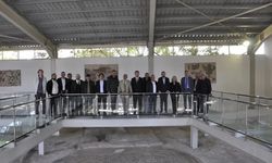 Germanicia Antik Kenti'ndeki mozaikli alana basın gezisi düzenlendi