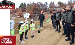 Milli Ağaçlandırma Günü’nde yangından etkilenen alanları yeniden yeşertti
