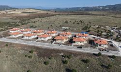 Yapımı tamamlanan 12 köy evi depremzedelere teslim edildi