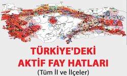 Türkiye’deki Aktif Fay Hatları (Tüm Şehirler)