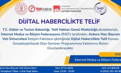 "Dijital Habercilikte Telif" konusu Ankara'da masaya yatırılacak