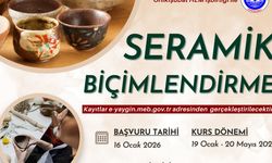 Onikişubat Belediyesi’nin Seramik Biçimlendirme Kursu Başlıyor