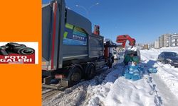 Zorlu kış şartlarına rağmen Onikişubat’ta temizlik hizmetleri aksamıyor