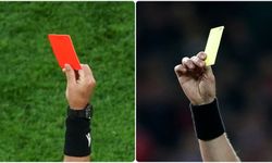 Derbide kartlar havada uçuşuyor