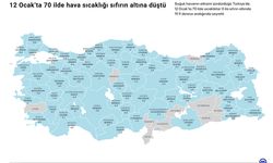 12 Ocak Soğuğu Türkiye’yi Kilitledi