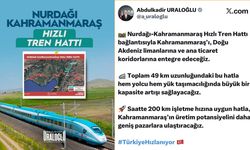 Kahramanmaraş, hızlı trenle Doğu Akdeniz limanlarına bağlanacak