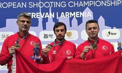 Milli atıcılar Keleş, Dikeç ve Selimzade, Avrupa şampiyonu