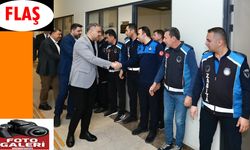 Toptaş, belediye personeliyle bayramlaştı