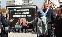 Menderes Belediyesi’nin depremde hayatını kaybedenlere adadığı park açıldı