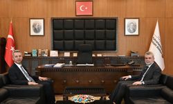 Fırat Görgel, KSÜ Rektörü Okumuş’u Ağırladı