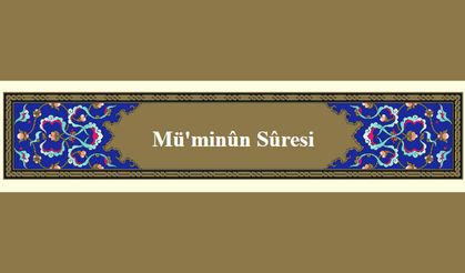 Mü'minûn Sûresi, Müşriklere Son Uyarı Niteliğidir