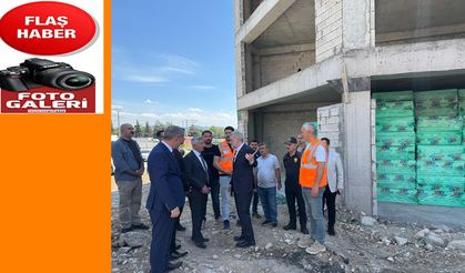 Vali Ünlüer, Toptancılar Sitesi İnşaatında İncelemelerde Bulundu