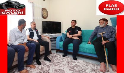Toptaş ve Çiğdem, yangın bölgesinde vatandaşları ziyaret etti