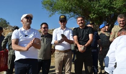 200 keklik doğaya bırakıldı