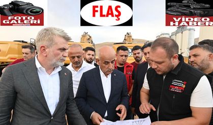 Görgel ve Kirişci, Yol Ağına Güç Katacak Tesiste İncelemelerde Bulundu