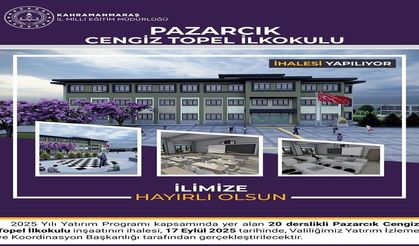 Pazarcık’a Yeni Eğitim Yatırımı