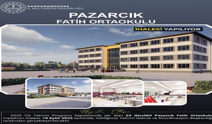 Pazarcık’a Yeni Bir Eğitim Yatırımı Daha