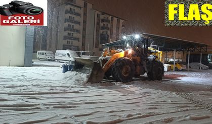 Büyükşehir’den Karla Mücadelede Gece Mesaisi