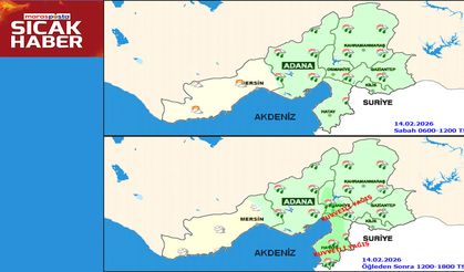 Doğu Akdeniz’de Kuvvetli Yağış Alarmı