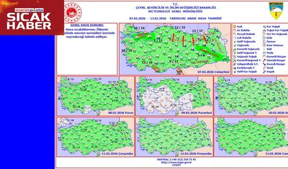 Yeni Haftada Türkiye Genelinde Yağışlı Hava