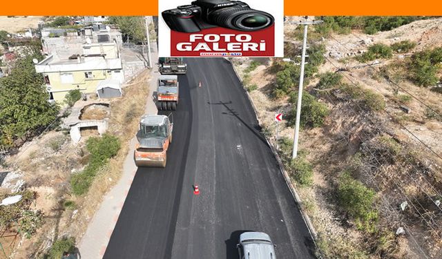 Büyükşehir, Büğlek Caddesi'nde asfalt çalışmalarını sürdürüyor
