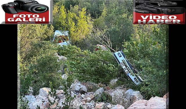 Vadiye yuvarlanan otomobilin sürücüsü hayatını kaybetti