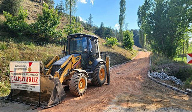 Göksun’da Ulaşım Yatırımları Sürüyor